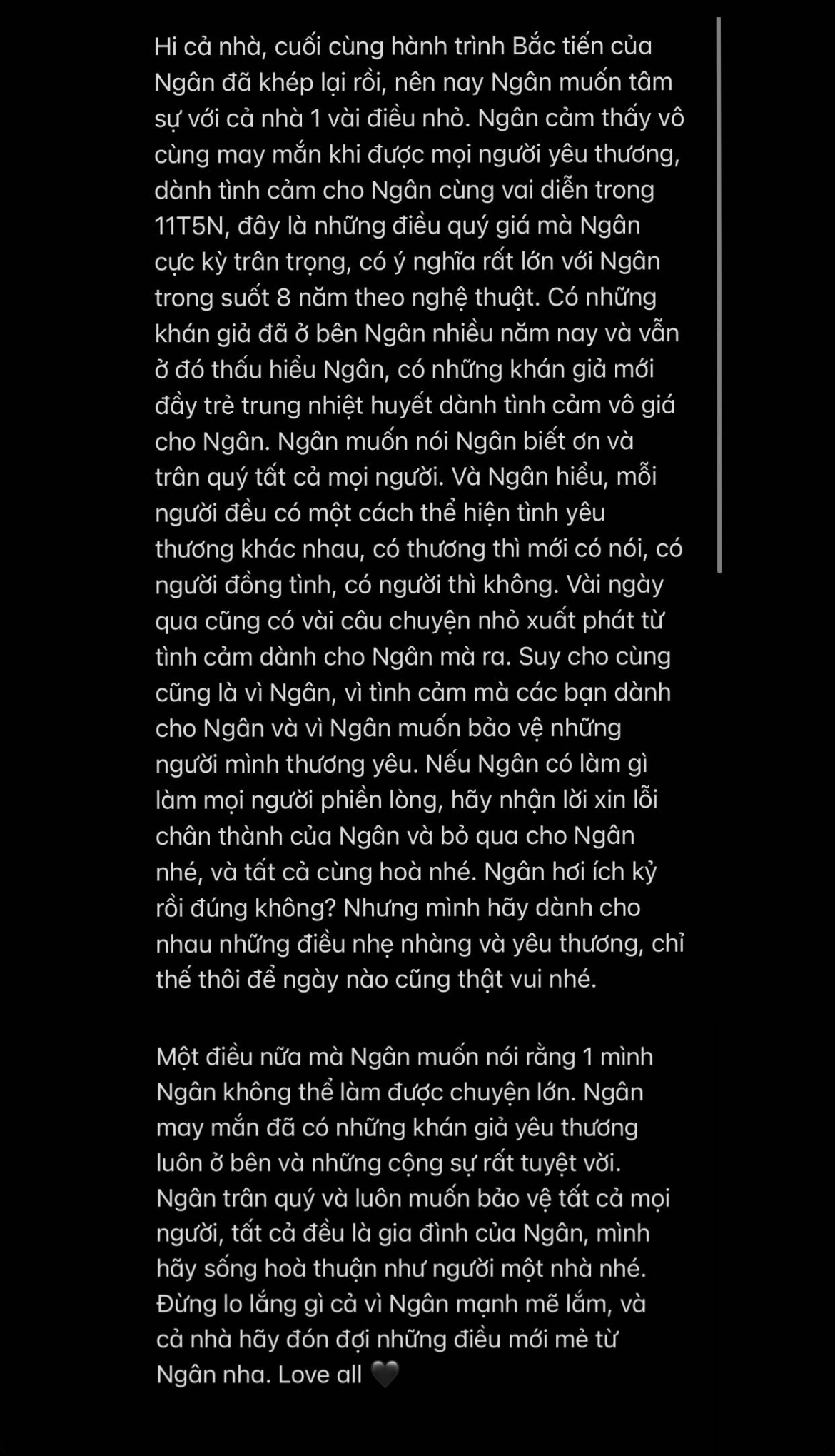 Khả Ngân viết tâm thư dài xin lỗi về loạt ồn ào đời tư, câu chốt hạ nói rõ thái độ hiện tại! - Ảnh 2.