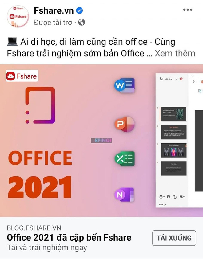 Khó hiểu: FPT Shop bán Office bản quyền, Fshare lại đăng hướng dẫn crack Office 2021 công khai - Ảnh 3.