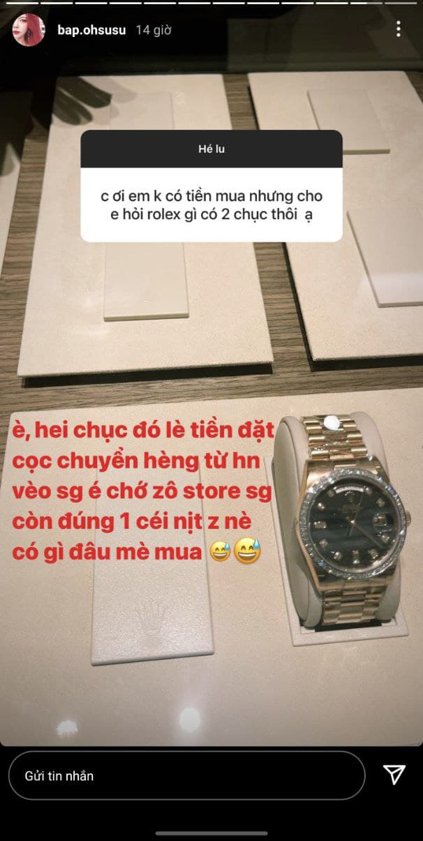 Dính nghi vấn mua Rolex giả để tặng bạn trai, nữ streamer nóng bỏng phản pháo gay gắt - Ảnh 3.