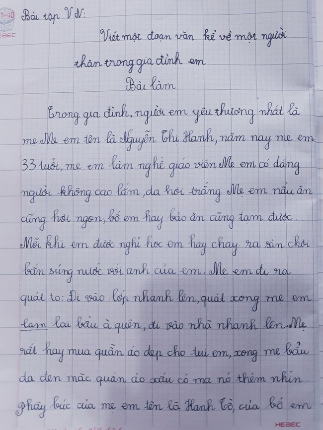 Bài văn tiếng ồn của bé trai lớp 5 khiến mẹ ngại ngùng, chất nhất là câu chốt của bố - Ảnh 7.