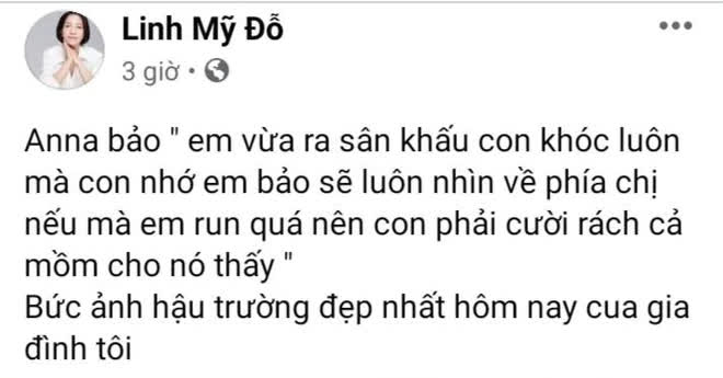 Quá tự hào về Mỹ Anh, Diva Mỹ Linh liên tục đăng status, còn hé lộ khoảnh khắc hậu trường độc quyền đẹp nhất - Ảnh 2.