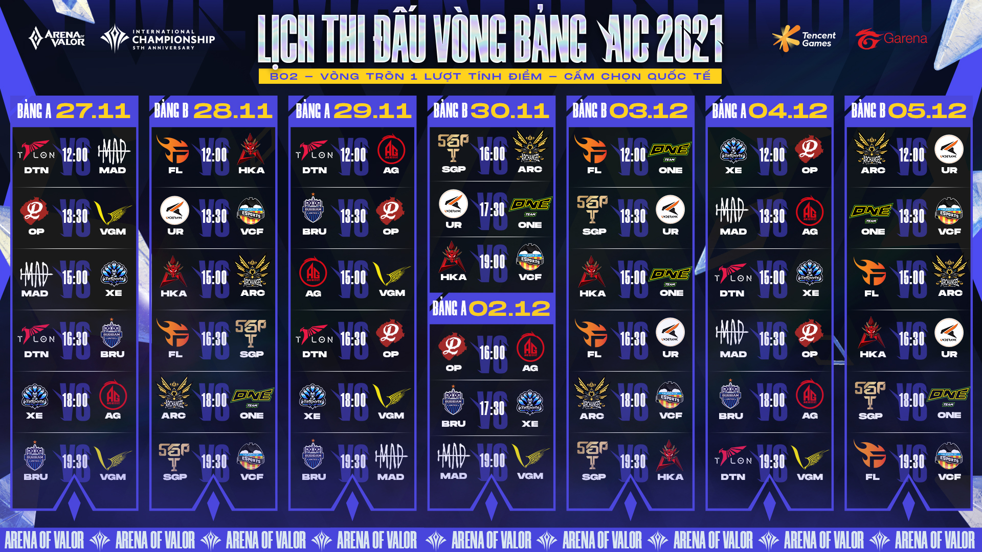 Trọn bộ lịch thi đấu AIC 2021: Chờ xem bản lĩnh các đại diện Việt Nam trên đấu trường quốc tế - Ảnh 1.