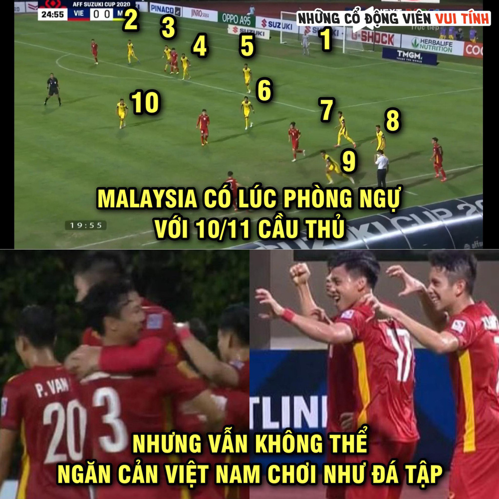 ĐT Việt Nam làm gỏi Malaysia sau 45 phút, dân mạng cười ngất vì loạt ảnh chế hài hước - Ảnh 3. ĐT Việt Nam làm gỏi Malaysia sau 45 phút, dân mạng cười ngất vì loạt ảnh chế hài hước - Ảnh 3.