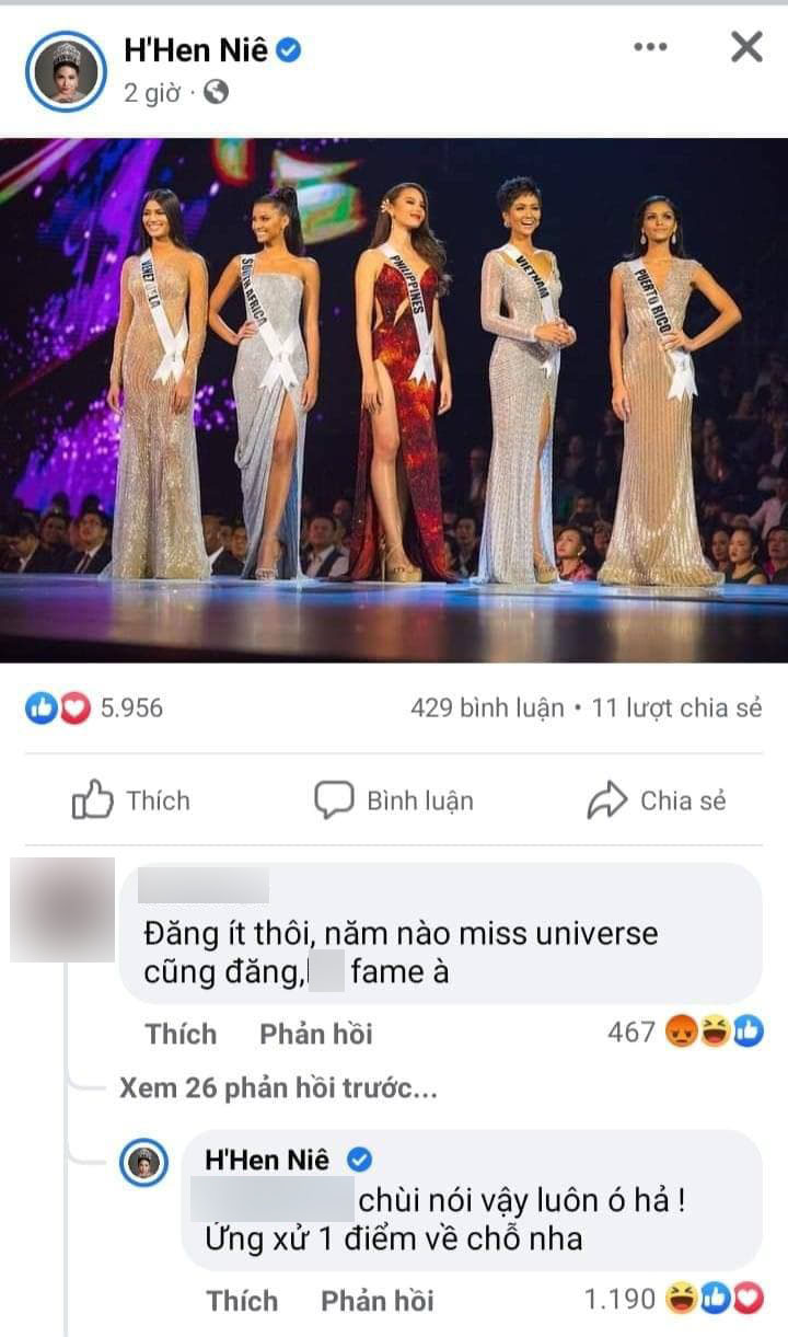 HHen Niê đáp trả xuất sắc khi bị anti khịa năm nào cũng... ké fame Miss Universe - Ảnh 3.