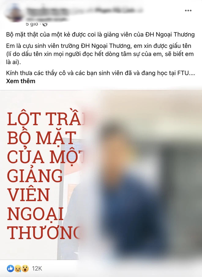 NÓNG: Phó khoa trường Ngoại thương LÊN TIẾNG khi bị tố đụng chạm nhạy cảm, bùng nữ sinh vài trăm triệu để chạy suất giảng viên - Ảnh 2.