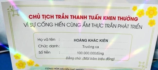 Xôn xao công ty ẩm thực thưởng Tết nhân viên trăm triệu đồng - Ảnh 2. Xôn xao công ty ẩm thực thưởng Tết nhân viên trăm triệu đồng - Ảnh 2.