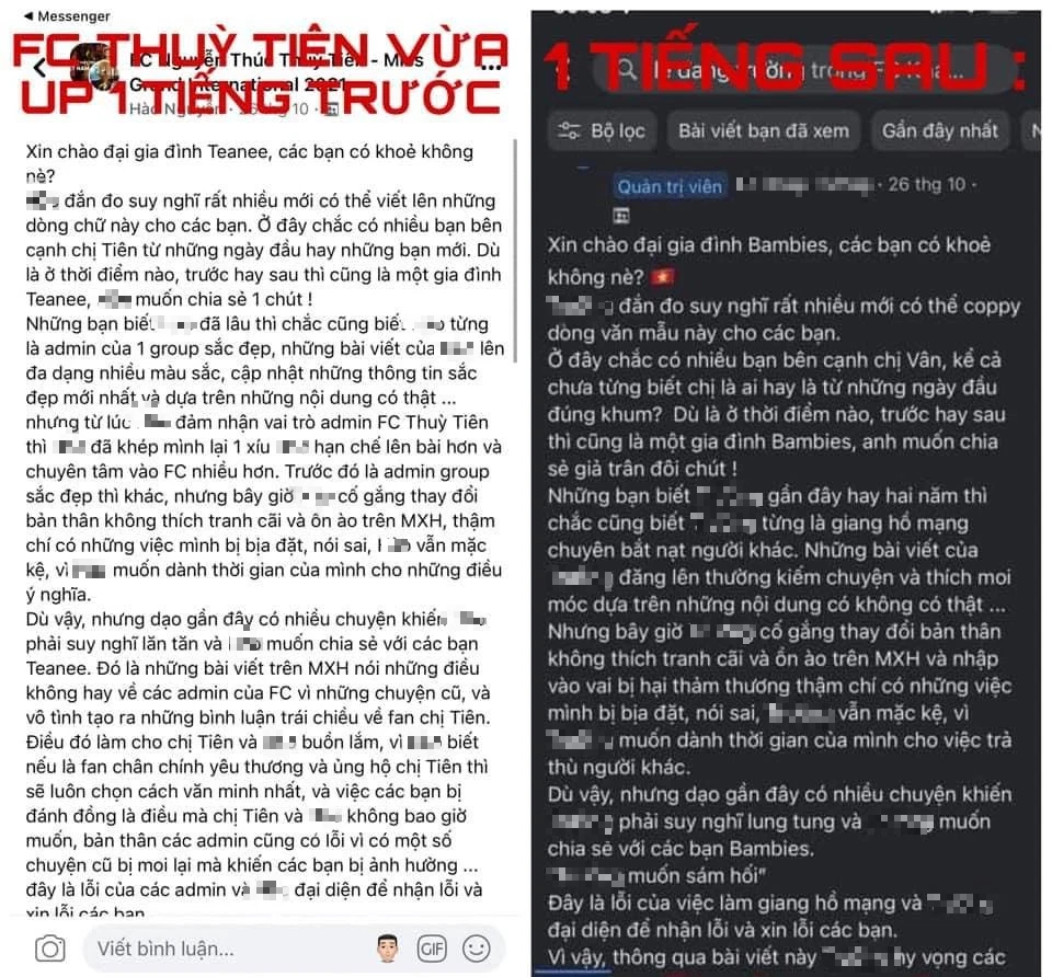 Rò rỉ bài đăng copy y hệt FC Thùy Tiên của trưởng FC Khánh Vân với nội dung cợt nhả, gây ảnh hưởng xấu! - Ảnh 3.