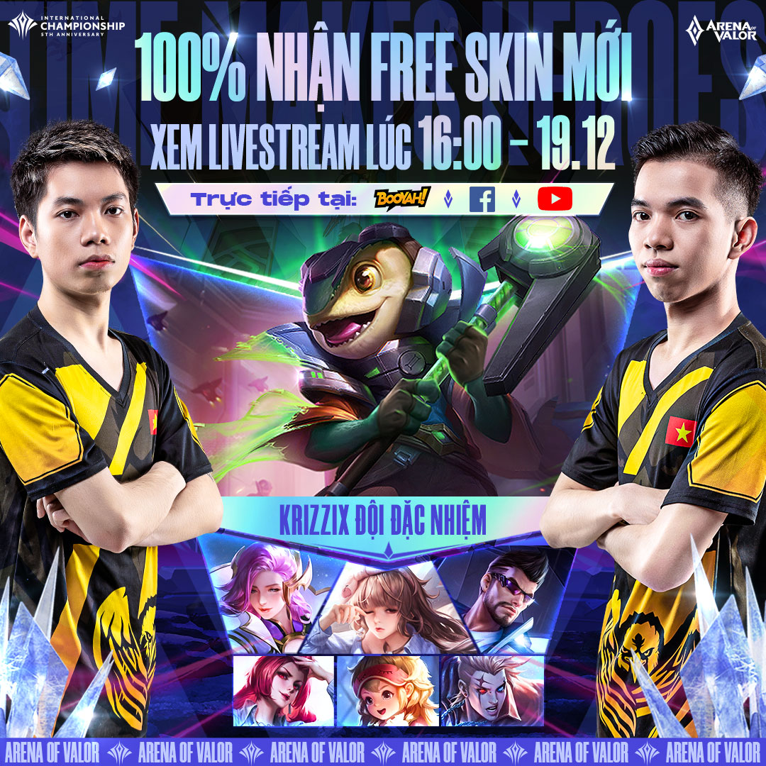 Liên Quân Mobile: Game thủ nhận miễn phí hàng loạt skin có cả bậc S, đặc biệt nhất là skin chưa ra mắt trong sự kiện Chung kết AIC 2021 - Ảnh 1. Liên Quân Mobile: Game thủ nhận miễn phí hàng loạt skin có cả bậc S, đặc biệt nhất là skin chưa ra mắt trong sự kiện Chung kết AIC 2021 - Ảnh 1.