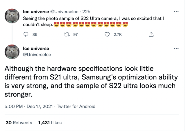 Thầy đồng nổi tiếng Twitter khoe mất ngủ v&igrave; ảnh chụp tr&ecirc;n camera Galaxy S22 qu&aacute; đỉnh - Ảnh 2.