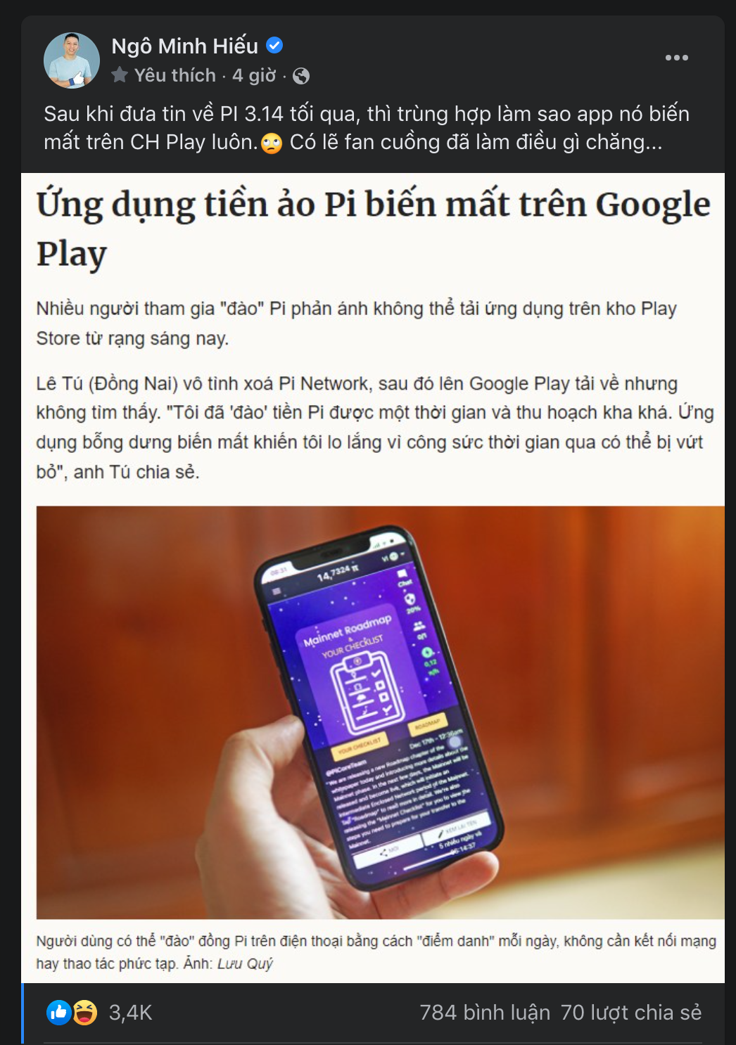 Hiếu PC chia sẻ quan điểm về sự biến mất của ứng dụng Pi Network, khuy&ecirc;n nh&agrave; đầu tư n&ecirc;n bảo trọng - Ảnh 6.