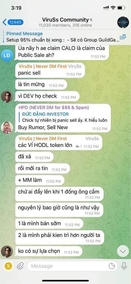 Lan truyền hàng loạt tin nhắn của ViruSs trong group chat Telegram, nội dung có gì mà bị gắn mác lùa gà? - Ảnh 3.