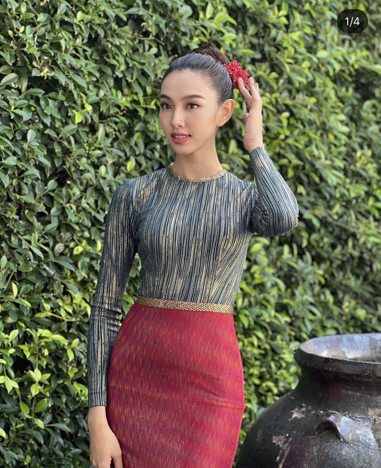Thuỳ Tiên diện áo dài khoe nét đẹp dịu dàng trên đất Thái, dân tình đổ rầm rầm vì thần thái quá xuất sắc! - Ảnh 6. Thuỳ Tiên diện áo dài khoe nét đẹp dịu dàng trên đất Thái, dân tình đổ rầm rầm vì thần thái quá xuất sắc! - Ảnh 6.