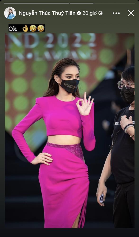 Hoa hậu Thuỳ Tiên bị NTK bóc bằng chứng não cá vàng khi diện váy - Ảnh 5.