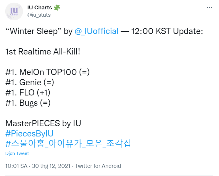 IU tung ca khúc mới tưởng nhớ người bạn quá cố Sulli, fan nghẹn ngào đưa bài hát thẳng tiến All-kill - Ảnh 4. IU tung ca khúc mới tưởng nhớ người bạn quá cố Sulli, fan nghẹn ngào đưa bài hát thẳng tiến All-kill - Ảnh 4.