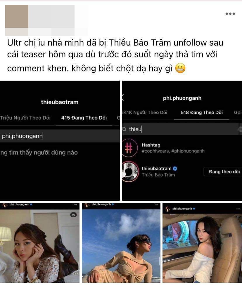 Một tình bạn tan vỡ: Có phải Thiều Bảo Trâm đã thẳng tay unfollow Phí Phương Anh sau đoạn teaser bánh kem trà xanh kém duyên? - Ảnh 3.