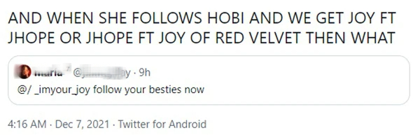 Thành Viên Red Velvet Được Réo Gọi Khi Bts Dùng Instagram Cá Nhân