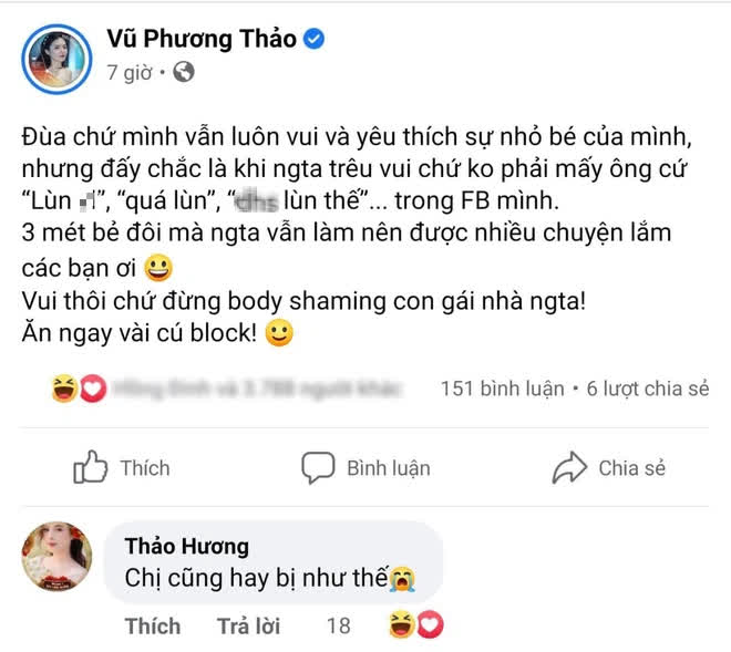 Bức xúc vì bị chê quá lùn, MC Phương Thảo phản pháo cực gắt: Ba mét bẻ đôi vẫn làm nên được nhiều chuyện! - Ảnh 2.