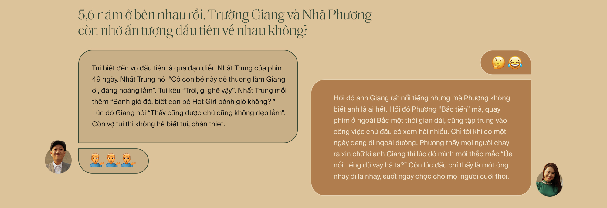 For the first time since falling in love, Truong Giang - Nha Phuong responded together: 