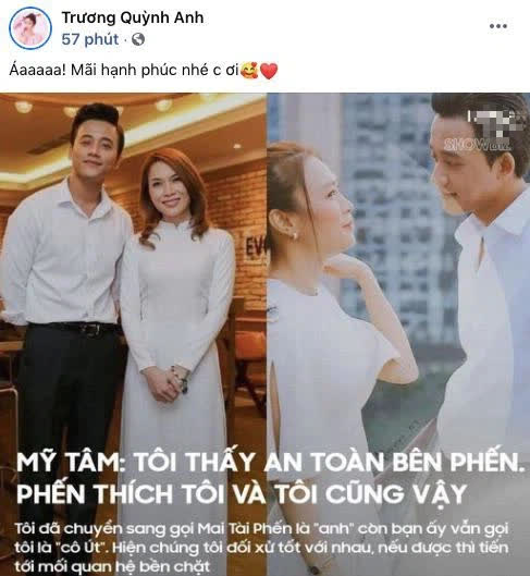 Lâu lắm cả Vbiz dậy sóng vì tin hẹn hò: Trương Quỳnh Anh, Xuân Lan vào chúc mừng Mỹ Tâm, hot nhất là phản ứng của Lý Nhã Kỳ! - Ảnh 4.