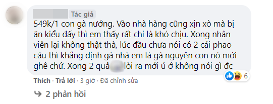 Gọi gà nướng nguyên con nhưng có tận 2 chiếc phao câu trong đĩa, thực khách bê lên mạng hỏi ngay: Đây có phải gà đột biến hay không?!? - Ảnh 2.