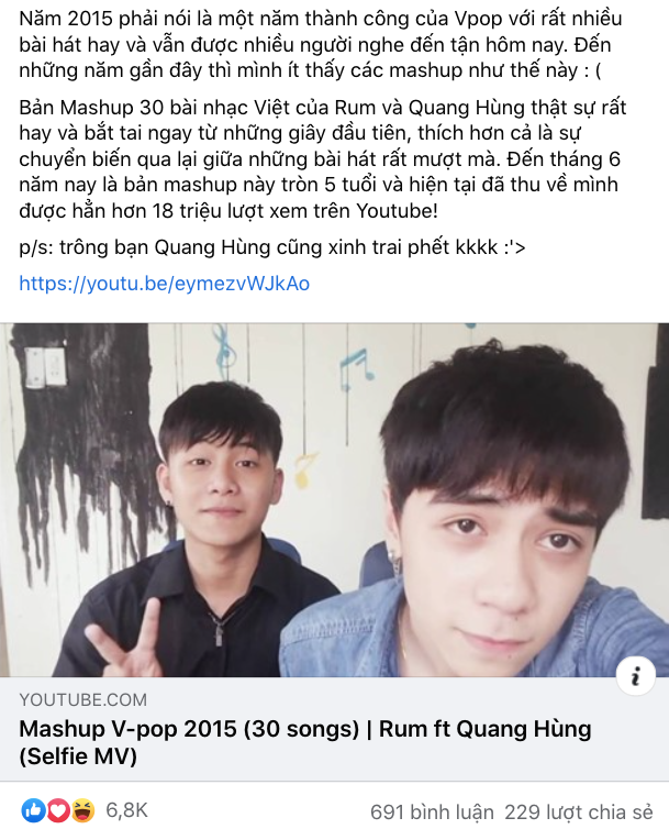 Netizen đào lại clip mashup Vpop 2015 đỉnh của chóp: Nghe lại vẫn hay như 5 năm trước, thể hiện bởi ca sĩ Việt đang cực hot ở Thái Lan - Ảnh 2.