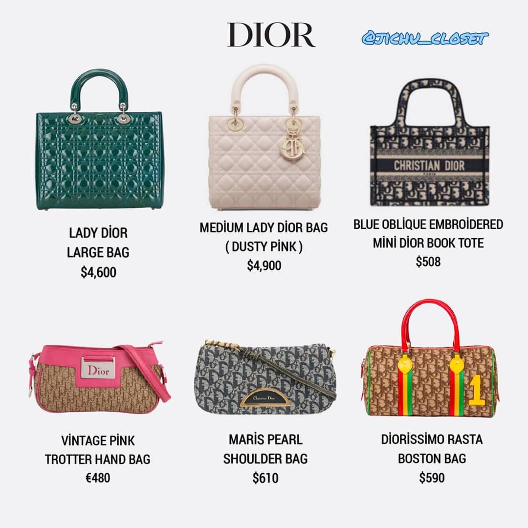 Túi Dior chính hãng giá bao nhiêu tiền Chi tiết 2021 Mỹ