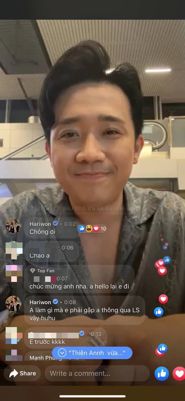 Trấn Th&agrave;nh đang livestream, Hari Won bỗng v&agrave;o thất thanh b&igrave;nh luận v&agrave; c&ograve;n huhu v&igrave; 1 l&yacute; do - Ảnh 2.