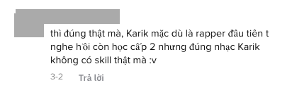 Netizen tranh c&atilde;i rapper c&oacute; tiếng Underground nhận x&eacute;t Karik kh&ocirc;ng c&oacute; kỹ năng về lyrics, nhạc Đen V&acirc;u nghe buồn ngủ - Ảnh 5.