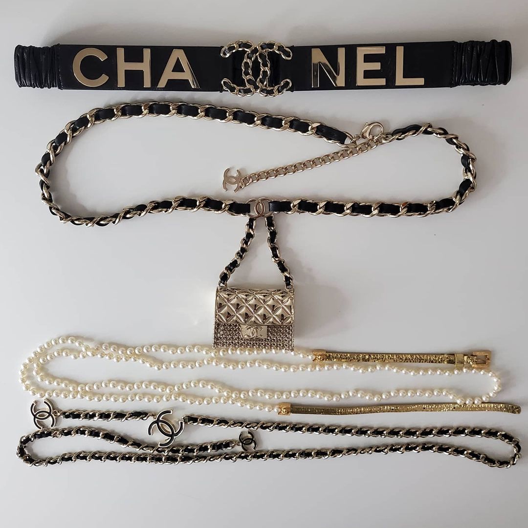 Túi vải bố Chanel ngọc trai sang chảnh