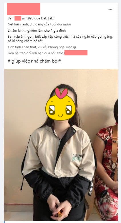 Xôn xao hình ảnh cô gái xinh đẹp sinh năm 1998 đi làm giúp việc, người đăng bài giới thiệu nói gì? - Ảnh 1.