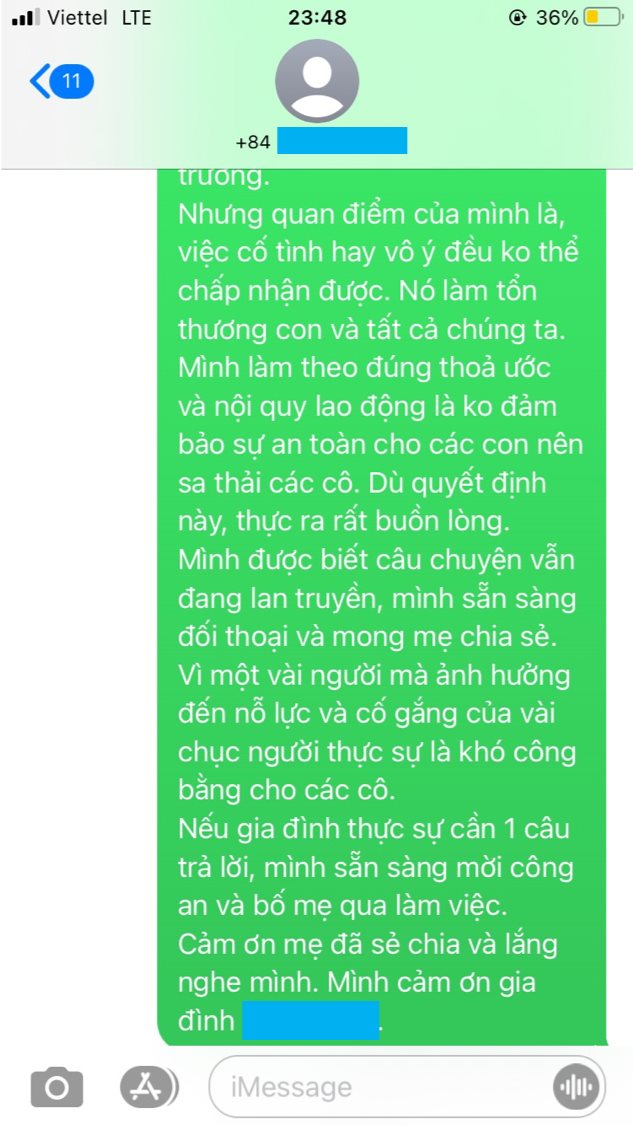 Phụ huynh ở Hà Nội phản ánh con 16 tháng đi học bị cấu và xịt nước nóng, trường đồng ý là vết móng tay người lớn nhưng không có câu trả lời chính xác? - Ảnh 5.