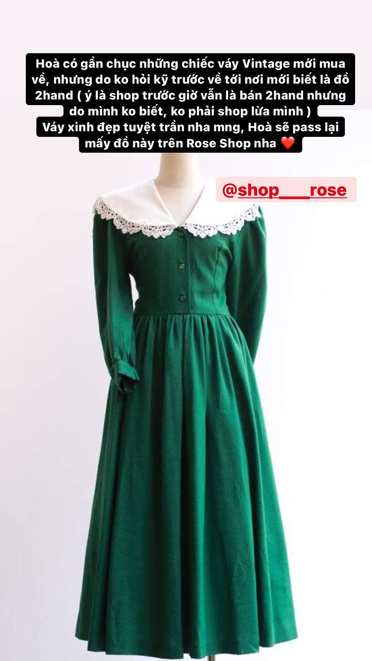 Hòa Minzy thanh lý cả loạt váy style vintage cực xinh, có món giá chỉ còn 1/2 - Ảnh 2. Hòa Minzy thanh lý cả loạt váy style vintage cực xinh, có món giá chỉ còn 1/2 - Ảnh 2.