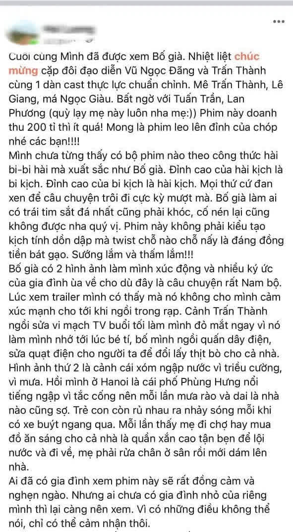 MXH khóc trôi sông lạc chợ sau suất đầu Bố Già của Trấn Thành: cạn cả nước mắt, đáng ra rạp, đáng xem, đáng tiền - Ảnh 8.