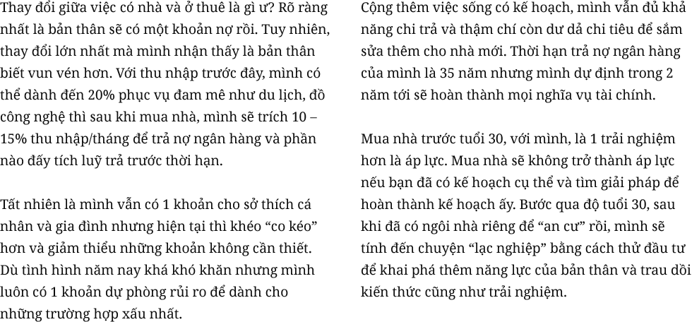 5 câu chuyện người trẻ mua nhà tiền tỷ trước tuổi 30: Thêm nợ, nhưng không thêm sợ, mà thêm động lực để cố gắng - Ảnh 16.