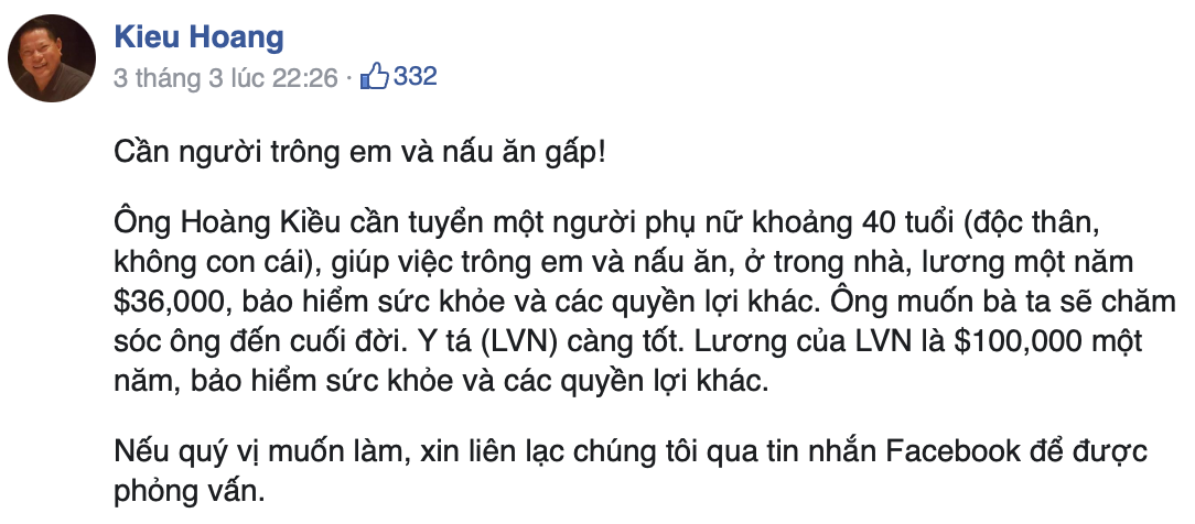 The 77-year-old former billionaire from Ngoc Trinh had a caregiver for life with a salary of 2 billion a year, including a round of interviews - Photo 2.