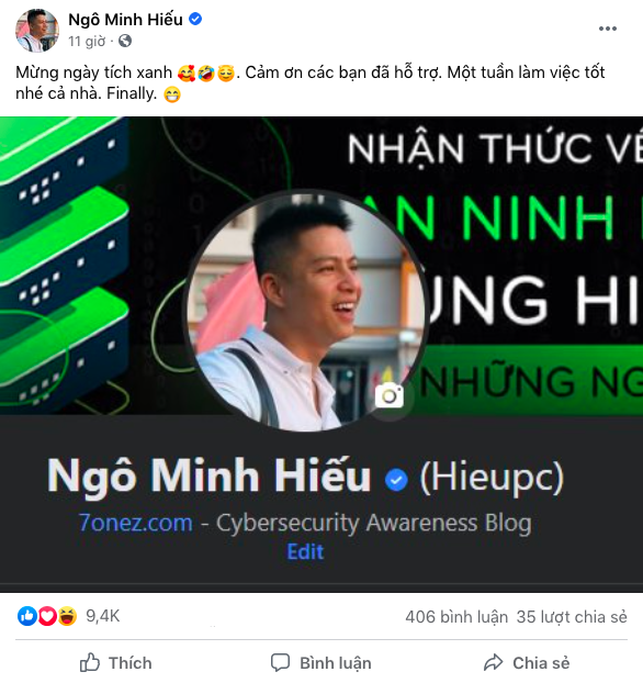 Hieupc Vừa Khoe Facebook Có Tick Xanh Đã Bị Cộng Đồng Ùa Vào 