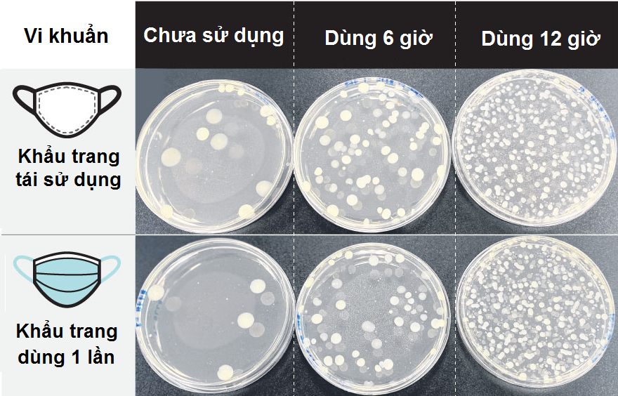 Khẩu trang  bẩn khủng khiếp sau 12 giờ sử dụng: Vi khuẩn, nấm mốc bu kín cho thấy dùng xong nên vứt đi luôn, không nên tiếc rẻ giữ lại - Ảnh 1.