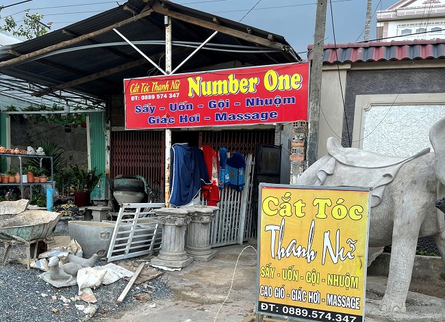 Ổ mại dâm núp bóng tiệm cắt tóc - Ảnh 1. Ổ mại dâm núp bóng tiệm cắt tóc - Ảnh 1.