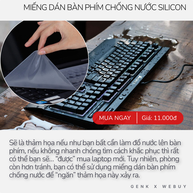 Miếng dán bàn phím chống nước 11K dùng có ra gì? Chống nước tốt, gõ phím dễ dàng nhưng dùng vài ngày sẽ hơi “nản” vì 1 lý do - Ảnh 2.