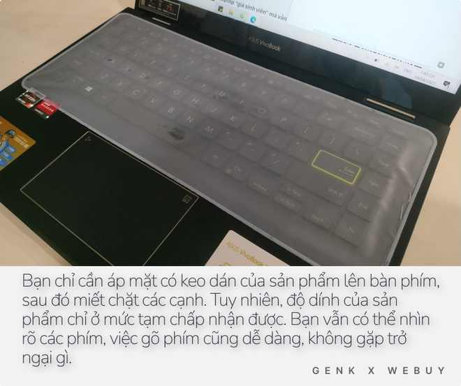 Miếng dán bàn phím chống nước 11K dùng có ra gì? Chống nước tốt, gõ phím dễ dàng nhưng dùng vài ngày sẽ hơi “nản” vì 1 lý do - Ảnh 6.