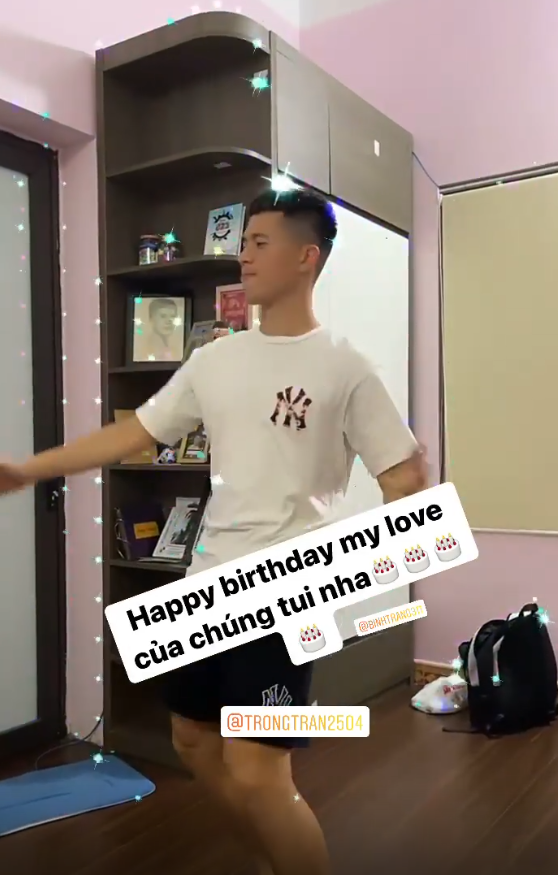 Bạn gái đăng video cơ trưởng Đình Trọng quẩy cực hài trong ngày sinh nhật