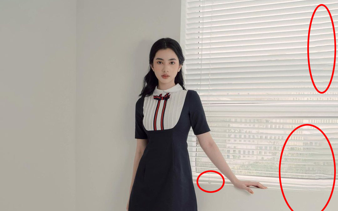 Cẩm Đan - bồ tin đồn của đại gia Đức Huy lại lộ ảnh bóp méo vạn vật, lần này có vẻ do "tai nạn" nghề nghiệp