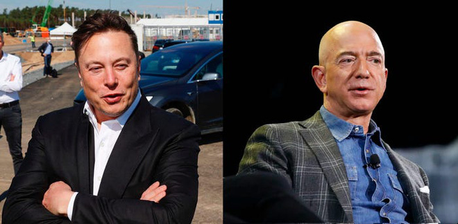 Elon Musk chế nhạo Jeff Bezos: “Mãi không dựng lên được” - Ảnh 1.