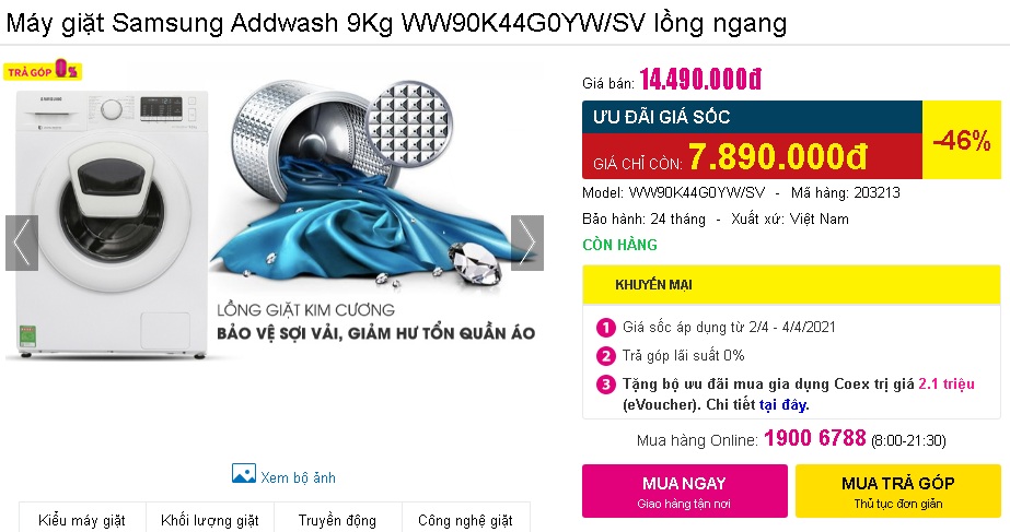 Check nhanh loạt deal 4/4 hời nhất tại các siêu thị điện máy: Máy giặt - sấy siêu rẻ, TV giảm đến 50% - Ảnh 26.