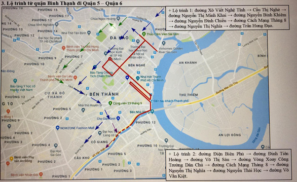 TP. Hồ Chí Minh cấm xe nhiều tuyến phố phục vụ giải Marathon quốc tế - Ảnh 3.