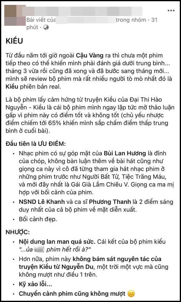 Phim KIỀU tràn ngập lời chê của cư dân mạng: Thảm hoạ không kém Kiều @, 100 review dưới 5 được 1 bài trên 5 - Ảnh 2.