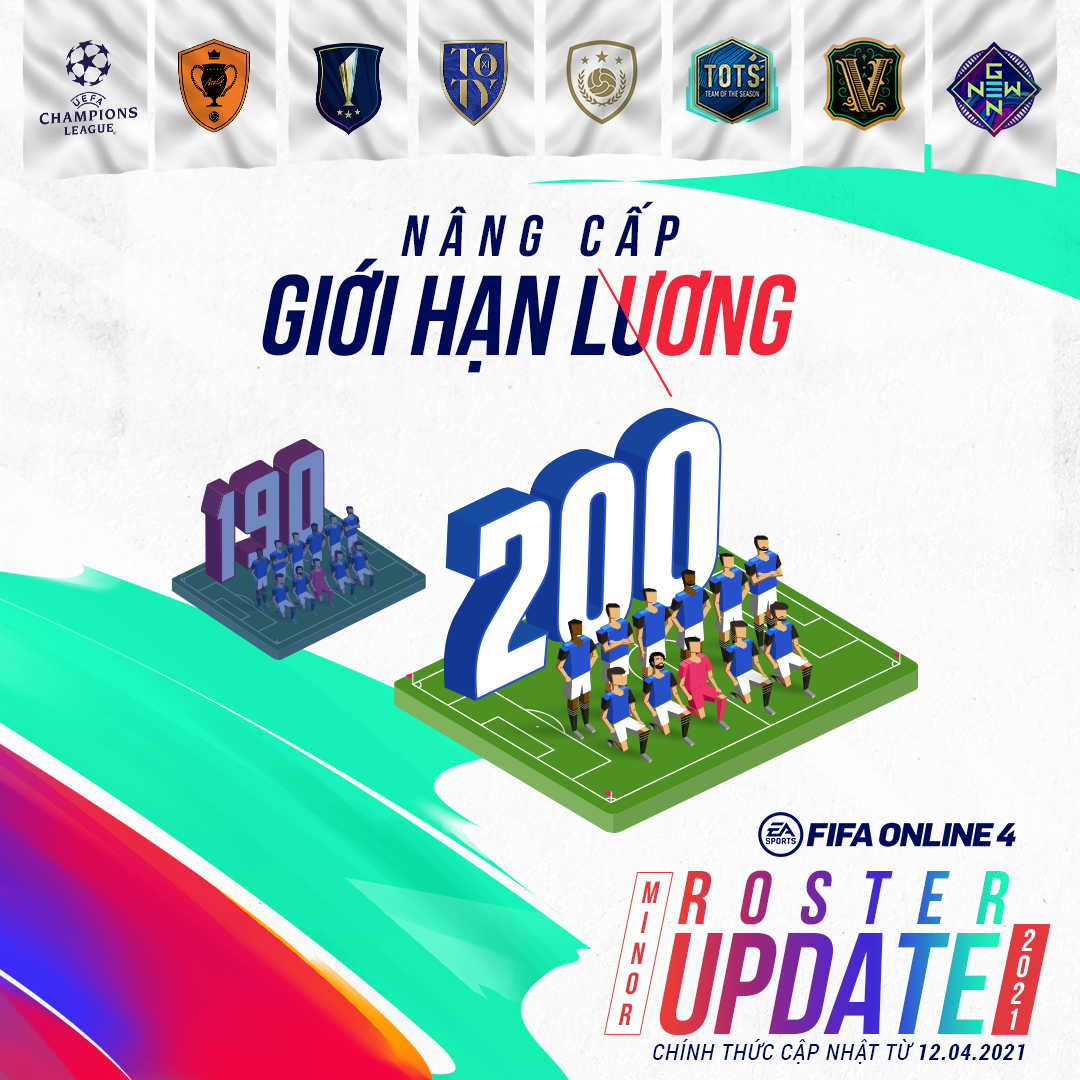 Cập nhật FIFA Online 4: Giới hạn lương tăng l&ecirc;n 200, game thủ thoải m&aacute;i x&acirc;y đội h&igrave;nh tiền tỷ - Ảnh 2.