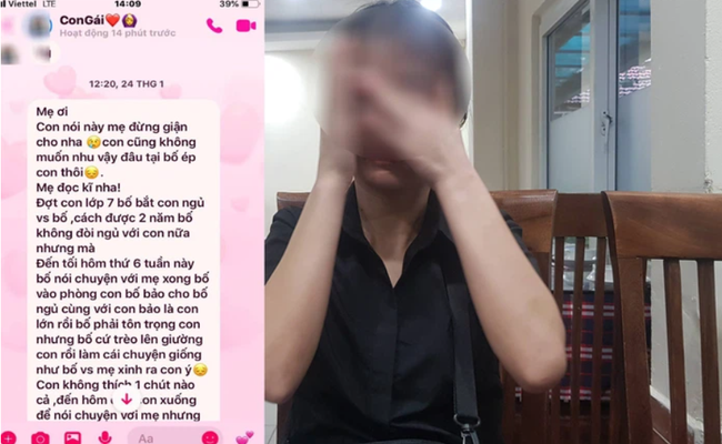 Vụ con gái tố bị cha dùng vũ lực hiếp dâm ở Phú Thọ: Lộ tin nhắn cầu xin tha thứ của người cha, dù trước đó một mực chối tội - Ảnh 3.