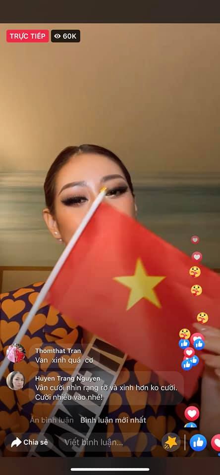 Toả sáng sau đêm thi trang phục dân tộc, Khánh Vân livestream 30 giây đã hút hơn 17.000 người xem trực tiếp - Ảnh 3.