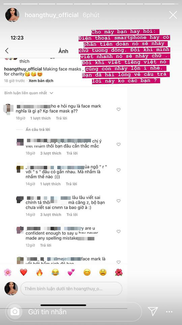 Hoàng Thuỳ lại bị fan bắt lỗi tiếng Anh cơ bản, lí do nghe quen quen? - Ảnh 5.